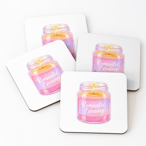 Item preview, Glass Jar Candle - Romantic Evening designed and sold by scicilysimonee.