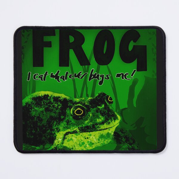 Item preview, Frog I eat whatever bugs me, green designed and sold by Hephzibahlove.