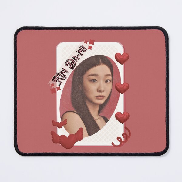 Item preview, Kim Da-mi Korean actress Kdrama Group Card Red Aesthetic Collage Design designed and sold by AJUNICE STUDIO.