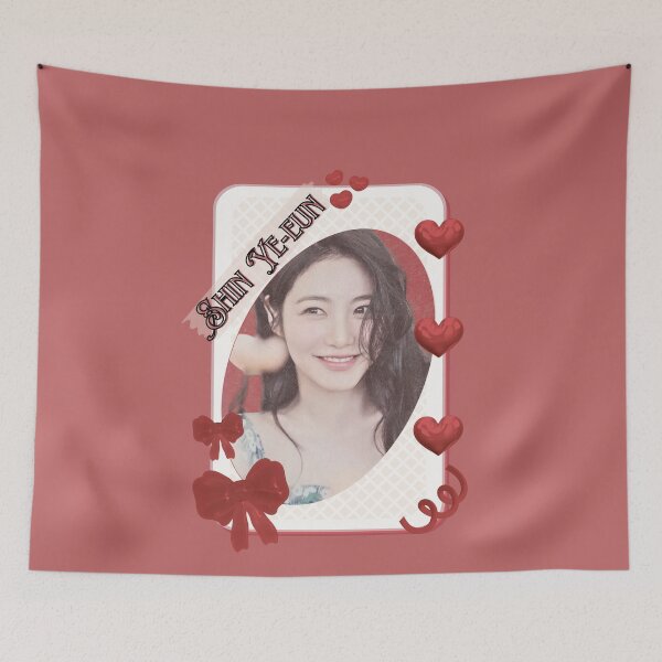 Item preview, Shin Ye-eun Korean actress Kdrama Group Card Red Aesthetic Collage Design designed and sold by AJUNICE STUDIO.