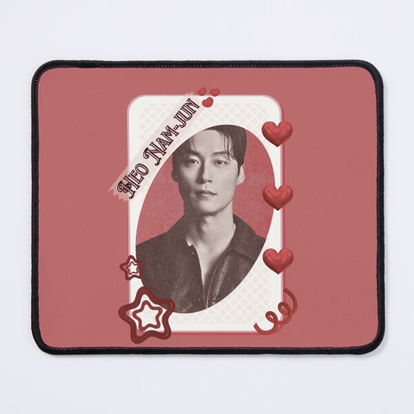 Item preview, Heo Nam-jun Korean Actor Kdrama Group Card Red Aesthetic Collage Design designed and sold by AJUNICE STUDIO.