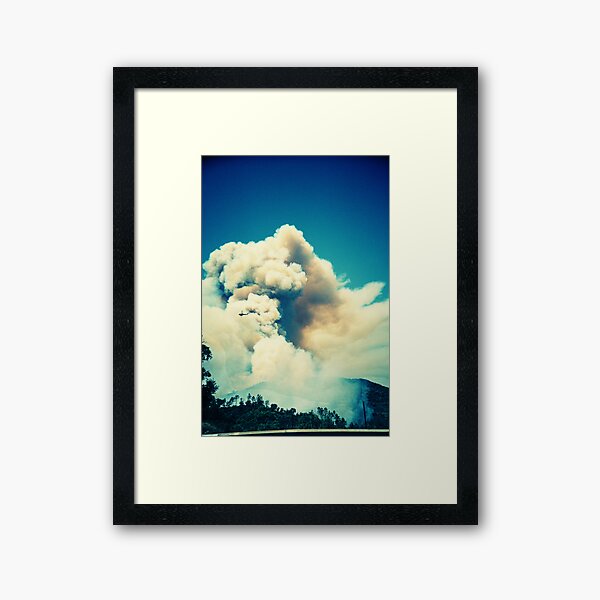 Forest Fire in Provence Framed Art Print