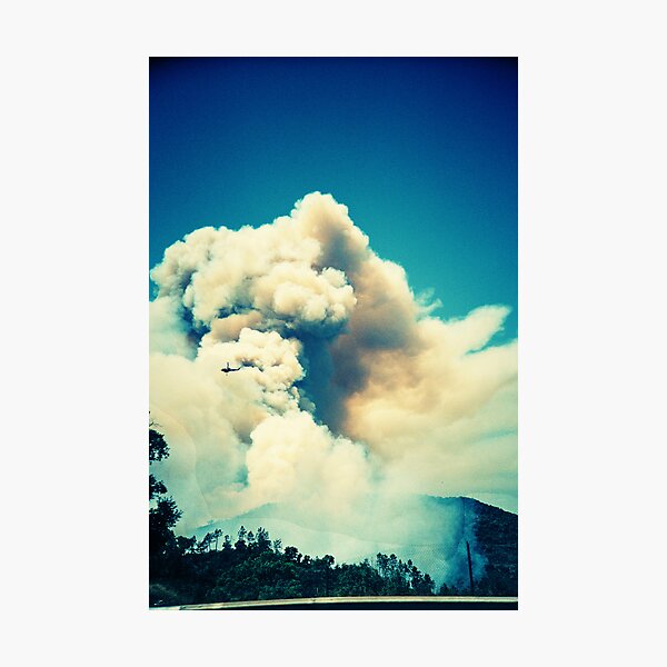 Forest Fire in Provence Photographic Print