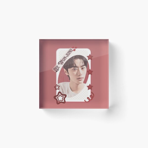 Item preview, Lee Won-jung Korean Actor Kdrama Group Card Red Aesthetic Collage Design designed and sold by AJUNICE STUDIO.