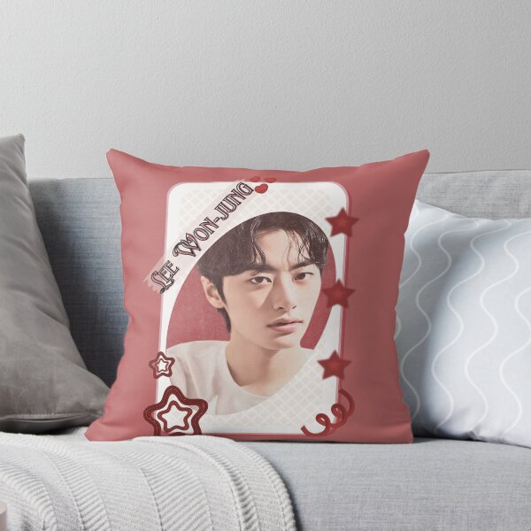 Item preview, Lee Won-jung Korean Actor Kdrama Group Card Red Aesthetic Collage Design designed and sold by AJUNICE STUDIO.