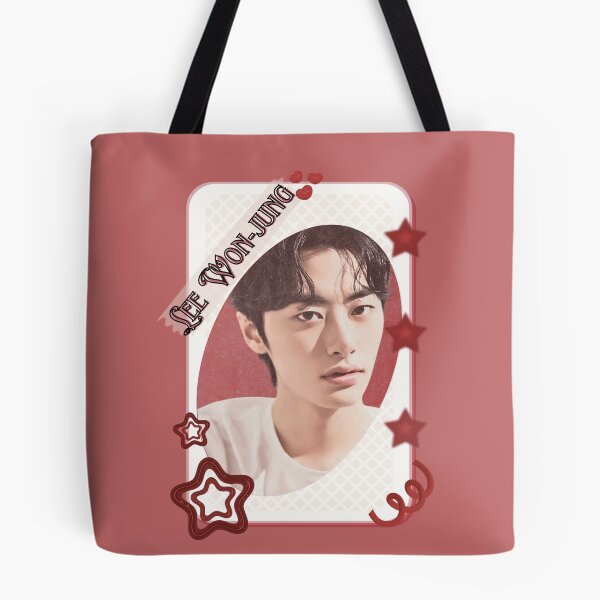 Item preview, Lee Won-jung Korean Actor Kdrama Group Card Red Aesthetic Collage Design designed and sold by AJUNICE STUDIO.