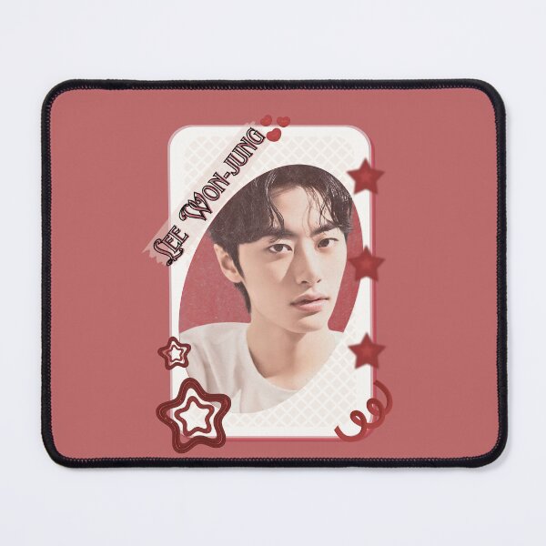 Item preview, Lee Won-jung Korean Actor Kdrama Group Card Red Aesthetic Collage Design designed and sold by AJUNICE STUDIO.