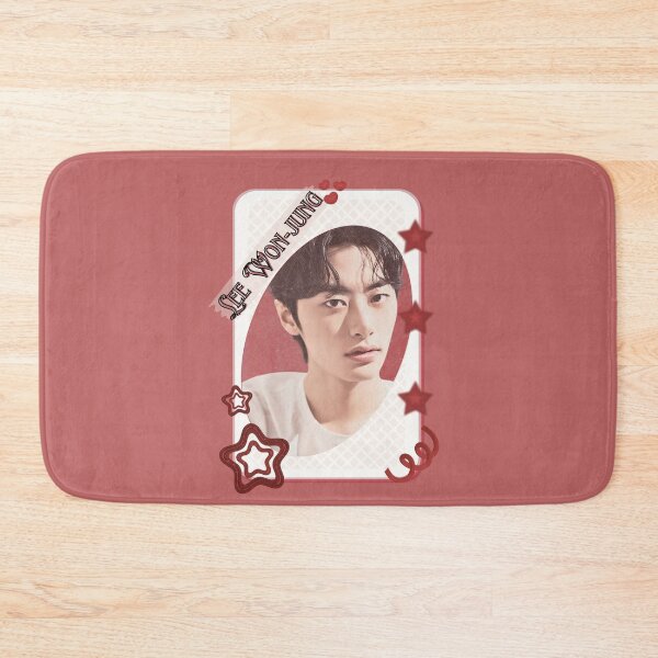 Item preview, Lee Won-jung Korean Actor Kdrama Group Card Red Aesthetic Collage Design designed and sold by AJUNICE STUDIO.