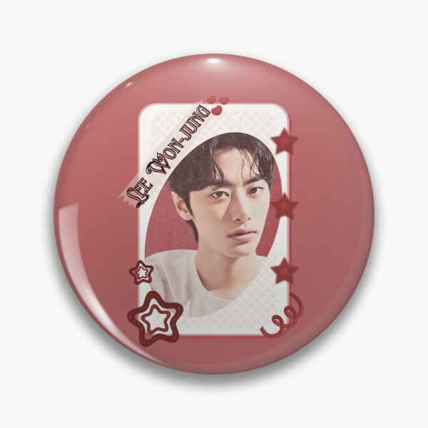 Item preview, Lee Won-jung Korean Actor Kdrama Group Card Red Aesthetic Collage Design designed and sold by AJUNICE STUDIO.