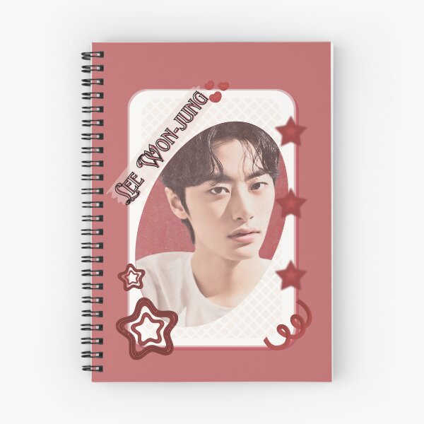 Item preview, Lee Won-jung Korean Actor Kdrama Group Card Red Aesthetic Collage Design designed and sold by AJUNICE STUDIO.