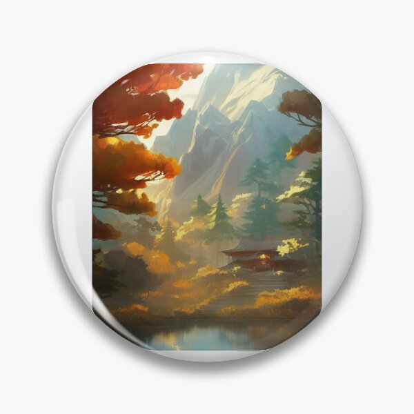Item preview, Zen monastery landscape  designed and sold by GarfunkelGloom.