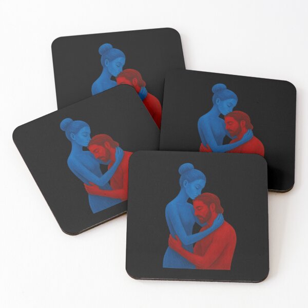 Item preview, Embrace of Souls – Abstract Love Painting designed and sold by TshirtMyMom.