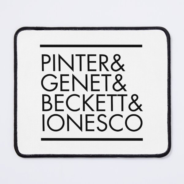 Item preview, Pinter & Genet & Beckett & Ionesco — Theatre of the Absurd Typography Design (black) designed and sold by didijuca.