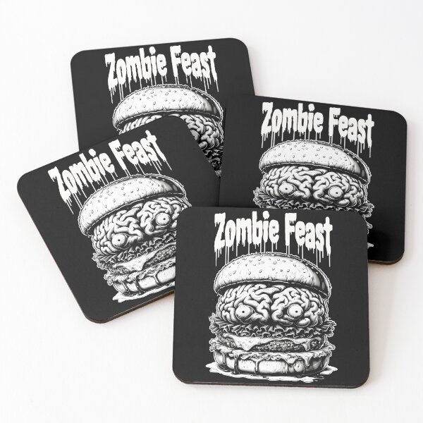 Item preview, Zombie Burger - Zombie Feast - Grayscale designed and sold by NightTimeJ.