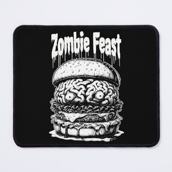 Item preview, Zombie Burger - Zombie Feast - Grayscale designed and sold by NightTimeJ.