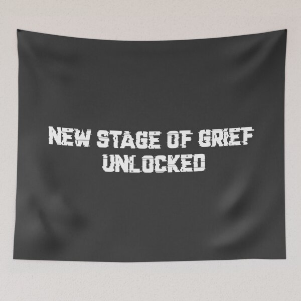 Item preview, New Stage of Grief (white version) designed and sold by SSDoodles.
