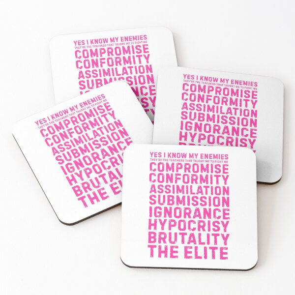 Item preview, Yes I Know My Enemies Pink designed and sold by UNK-Fatigues.