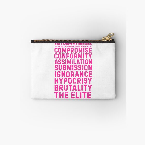Item preview, Yes I Know My Enemies Pink designed and sold by UNK-Fatigues.