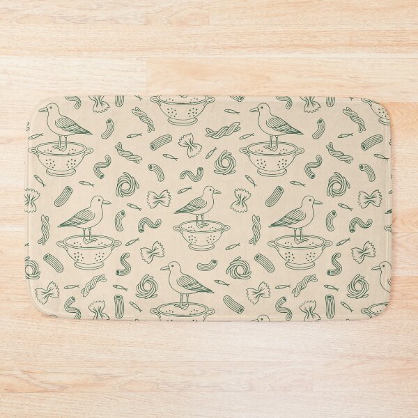 Item preview, Evergreen Seagull à la Pasta — Nautical Kitchen Whimsy designed and sold by AtelierBrumeArt.