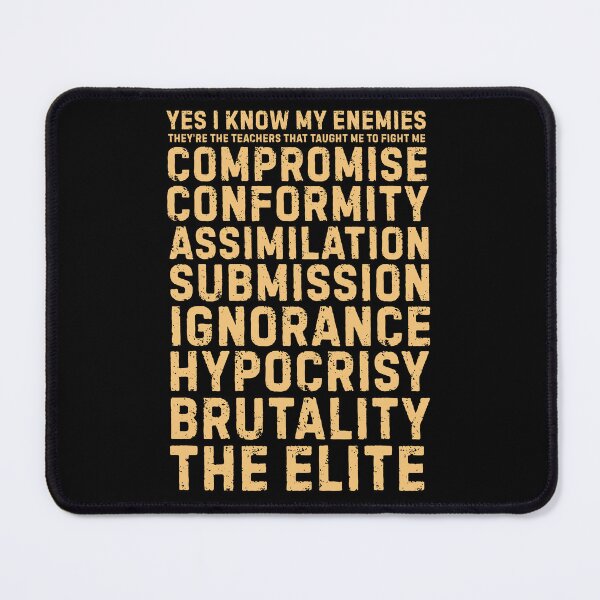 Item preview, Yes I Know My Enemies Gold designed and sold by UNK-Fatigues.