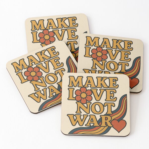 Item preview, Make Love Not War Vintage T-Shirt Sticker designed and sold by LivingWellness.
