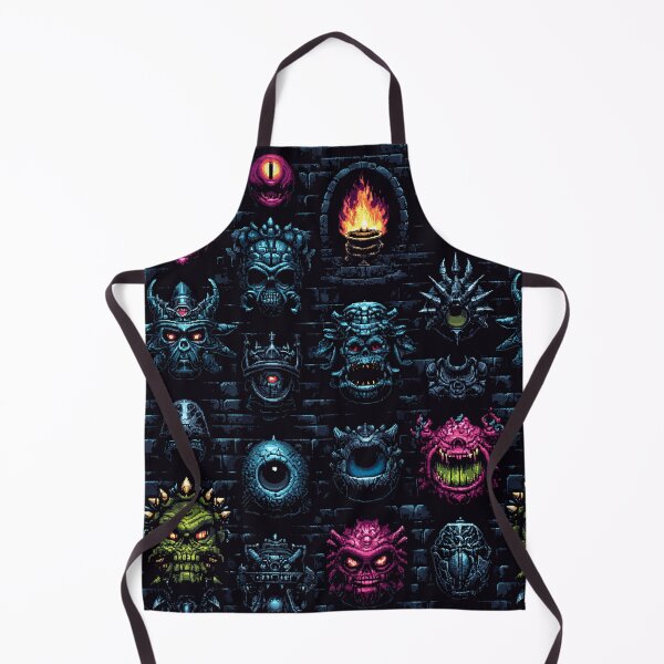 Item preview, Dungeon of Faces – Pixel Horror Wall designed and sold by Skolyak.