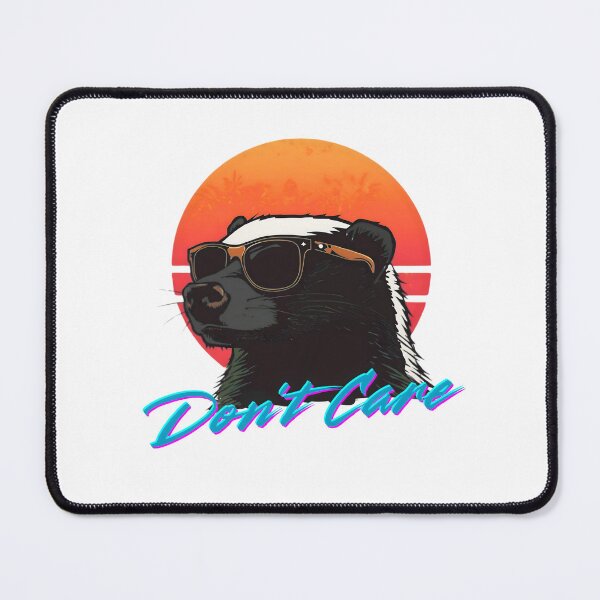 Item preview, Honey Badger Don't Care - retro 80s sunset design designed and sold by kiwioffcuts.