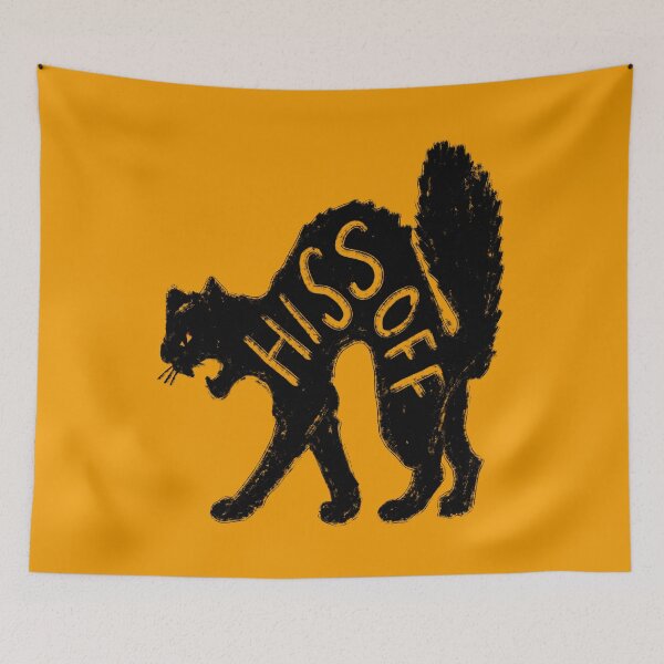 Item preview, Black Cat Hiss Off designed and sold by KilkennyCat Art.