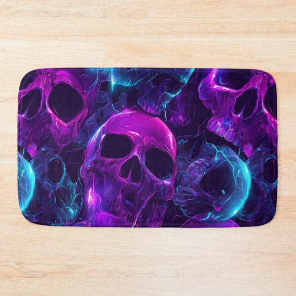 Item preview, Neon Necropolis – Electric Skulls designed and sold by Skolyak.