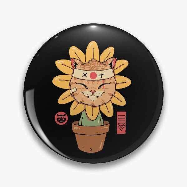 Item preview, Samurai Catflower — Kawaii Warrior Bloom designed and sold by vincenttrinidad.