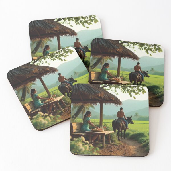 Item preview, Peaceful Breakfast by the Lush Rice Fields designed and sold by bksckhul.