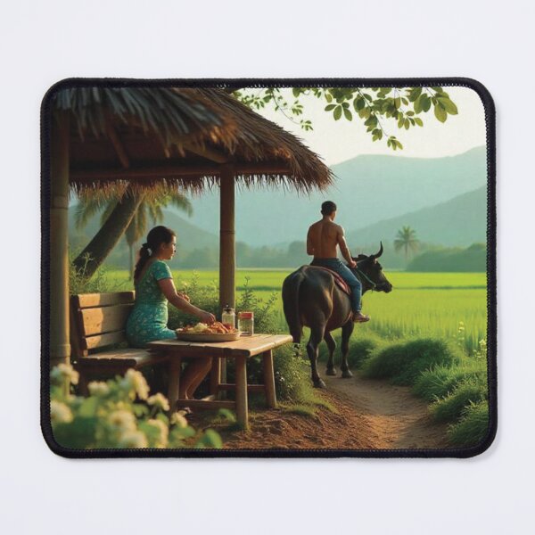 Item preview, Peaceful Breakfast by the Lush Rice Fields designed and sold by bksckhul.
