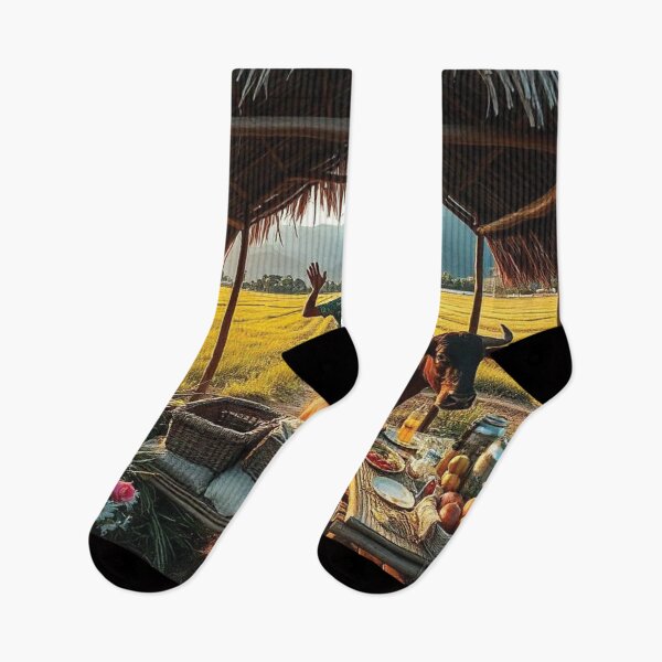 Item preview, Midday Rest and Meal in the Golden Rice Fields designed and sold by bksckhul.
