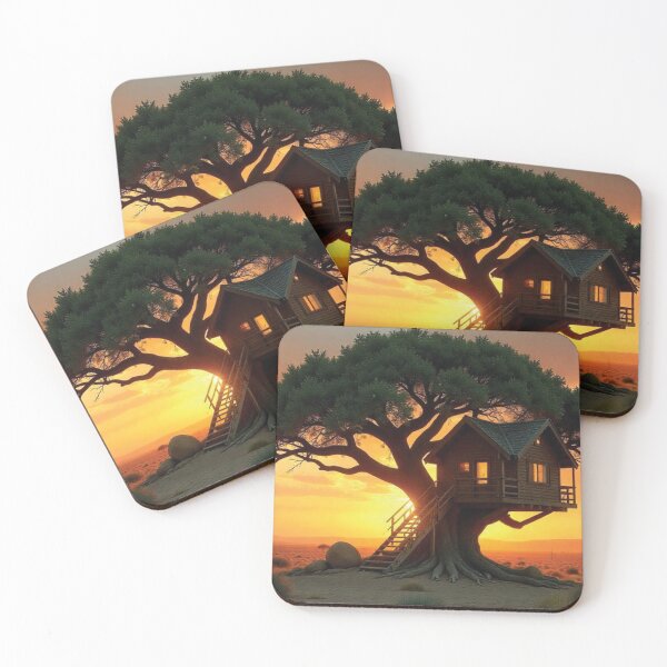 Item preview, Majestic Treehouse in a Desert Sunset designed and sold by bksckhul.
