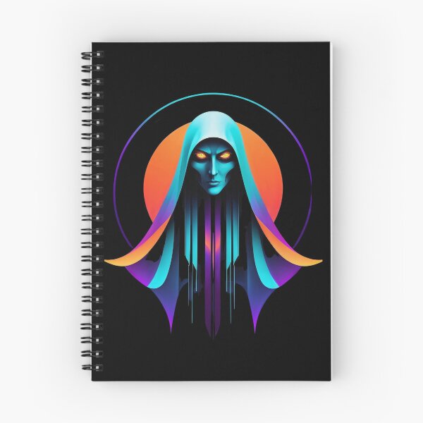 Item preview, cyberpunk wizard neon halloween city designed and sold by StillOdd.