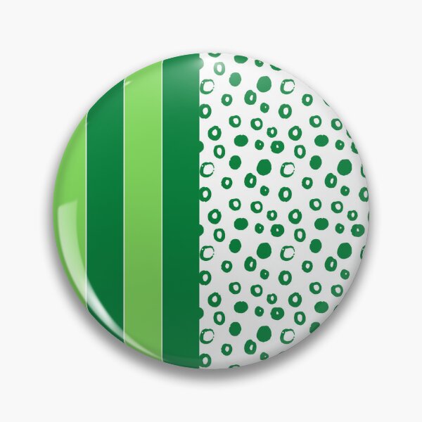 Item preview, Green and White Modern Dots and Vertical Stripes Pattern Design designed and sold by Cultradesign.