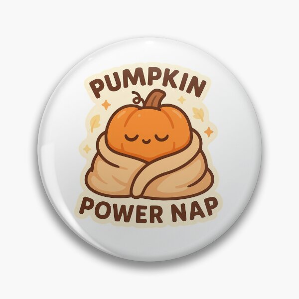 Item preview, Pumpkin Power Nap — Cozy Fall Pumpkin designed and sold by Cheerioza.