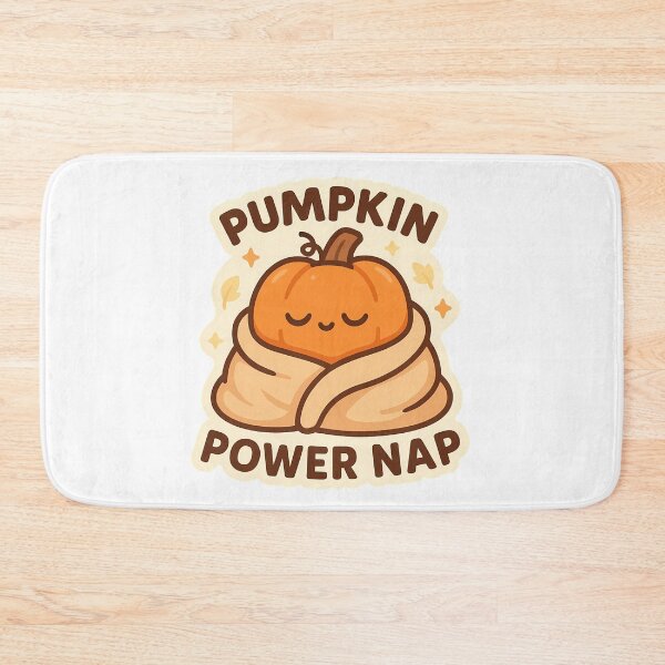 Item preview, Pumpkin Power Nap — Cozy Fall Pumpkin designed and sold by Cheerioza.