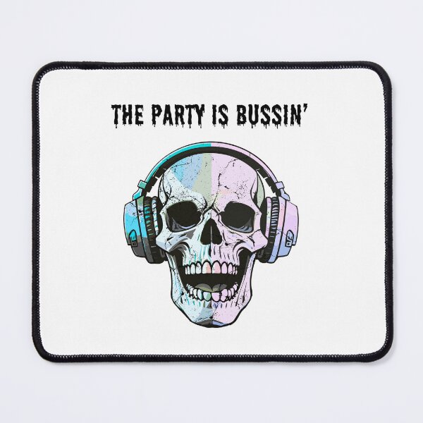 Item preview, Lowkey Bussin' Beats: Skull halloween DJ Party Vibes - No Cap designed and sold by StillOdd.