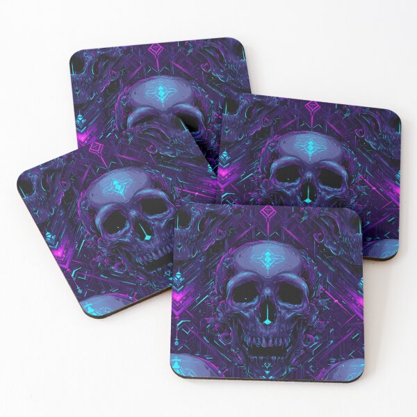 Item preview, Neon Dominion – Digital Skulls designed and sold by Skolyak.