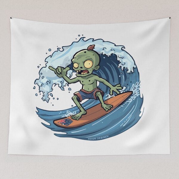 Item preview, Shaka Surfer Zombie designed and sold by theflandonian.