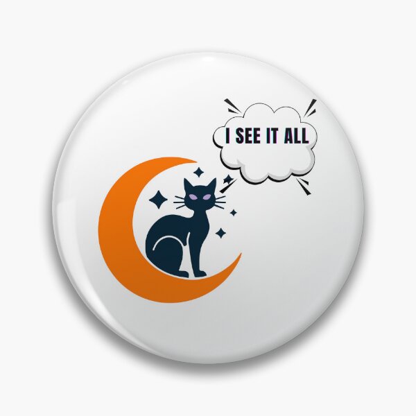 Item preview, Black Cat Moon , I See It All (No Cheating) designed and sold by StillOdd.