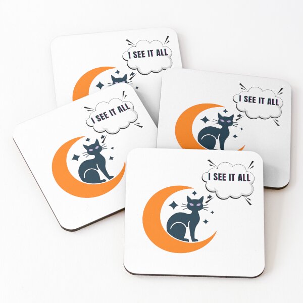 Item preview, Black Cat Moon , I See It All (No Cheating) designed and sold by StillOdd.