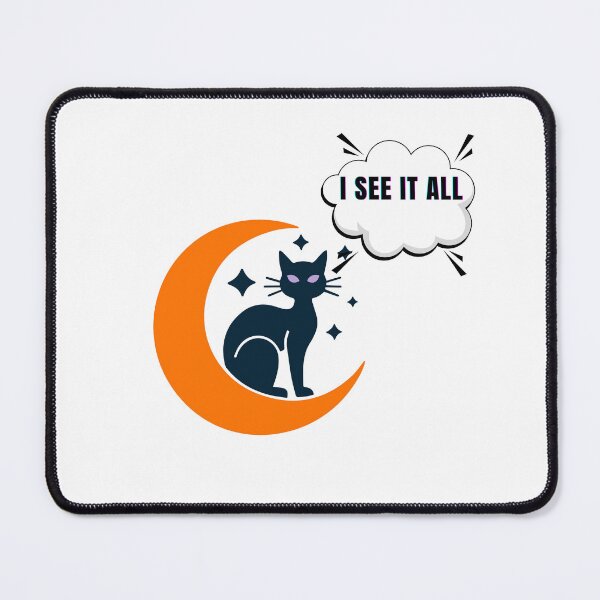 Item preview, Black Cat Moon , I See It All (No Cheating) designed and sold by StillOdd.