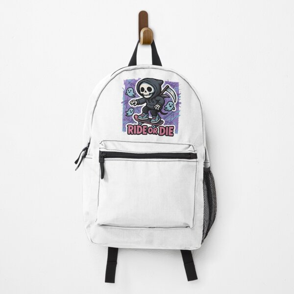Item preview, Ride or Die — Skater Reaper in Hoodie designed and sold by Cheerioza.