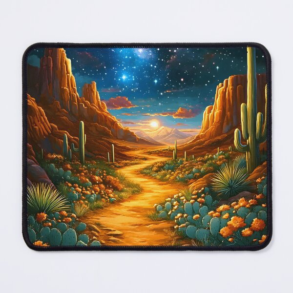 Item preview, Fantasy Desert Night Scenic Blue Sky And Stars designed and sold by DEC02.