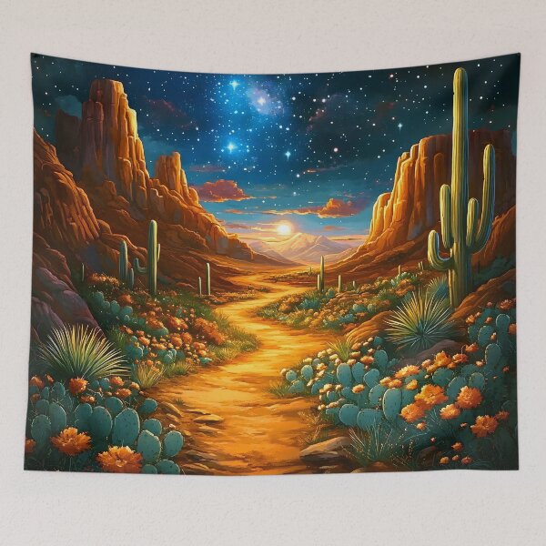 Item preview, Fantasy Desert Night Scenic Blue Sky And Stars  designed and sold by DEC02.