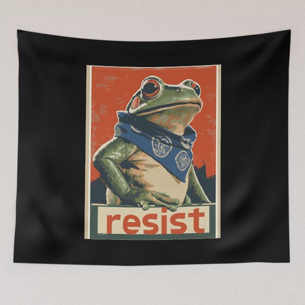 Item preview, Portland Frog Protest Resist designed and sold by xiao xuans.