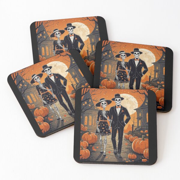 Item preview, Skeleton Couple. spooky romance.United Forever in Love. designed and sold by StillOdd.