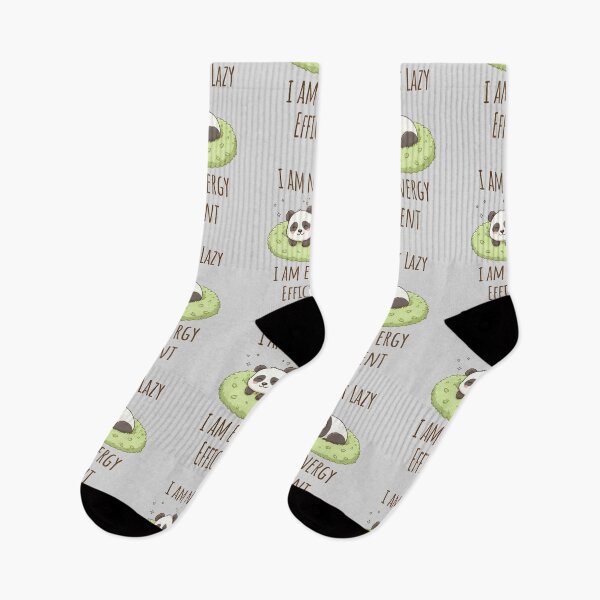 Item preview, I Am Not Lazy, I Am Energy Efficient - Panda Love designed and sold by xxroseate.